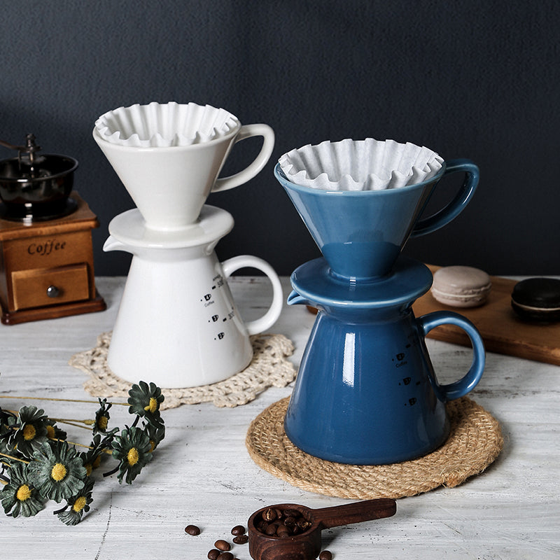 Ceramic hand-brewed coffee set from Qingfa ceramics