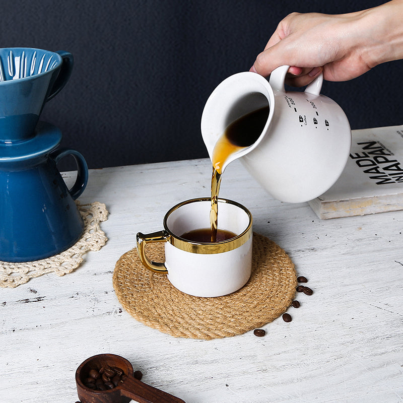 Ceramic hand-brewed coffee set from Qingfa ceramics