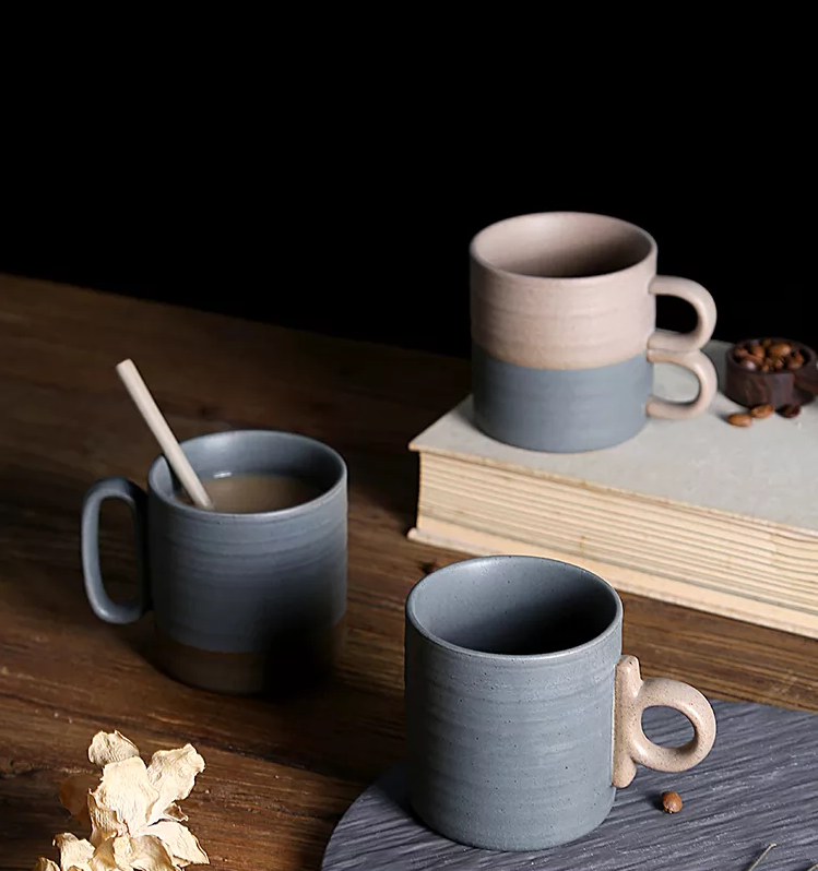 Special creative cup with special shaped handle