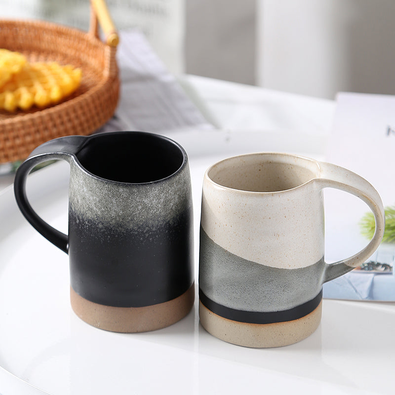 Stoneware combination color creative cup