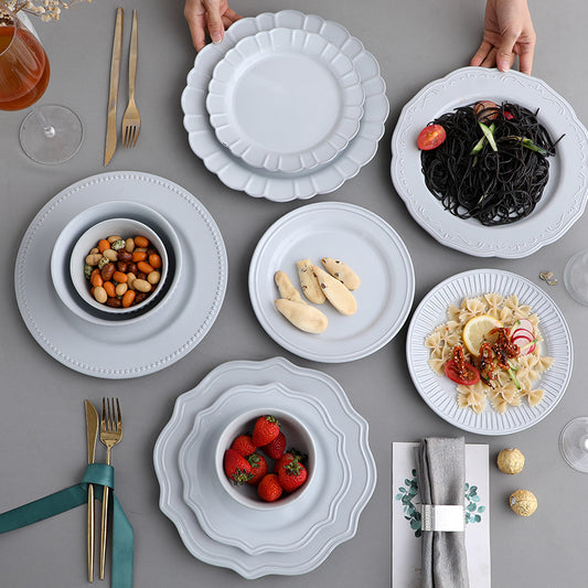 Nordic style dinner plate set