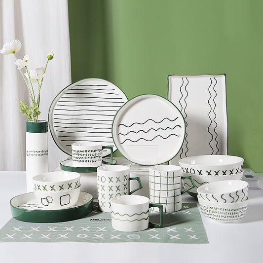 "Crayon" tableware set