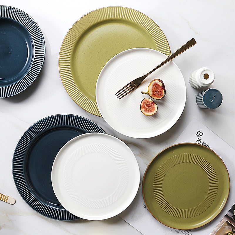 Nordic design solid color tableware set