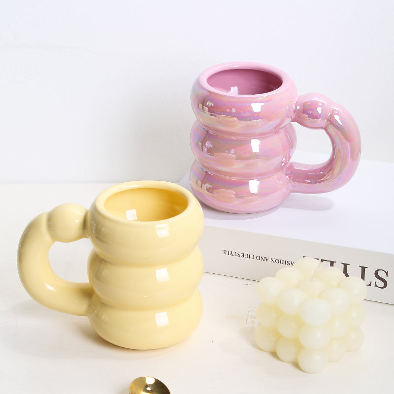 Cloud shape creative cup, long style, various colors