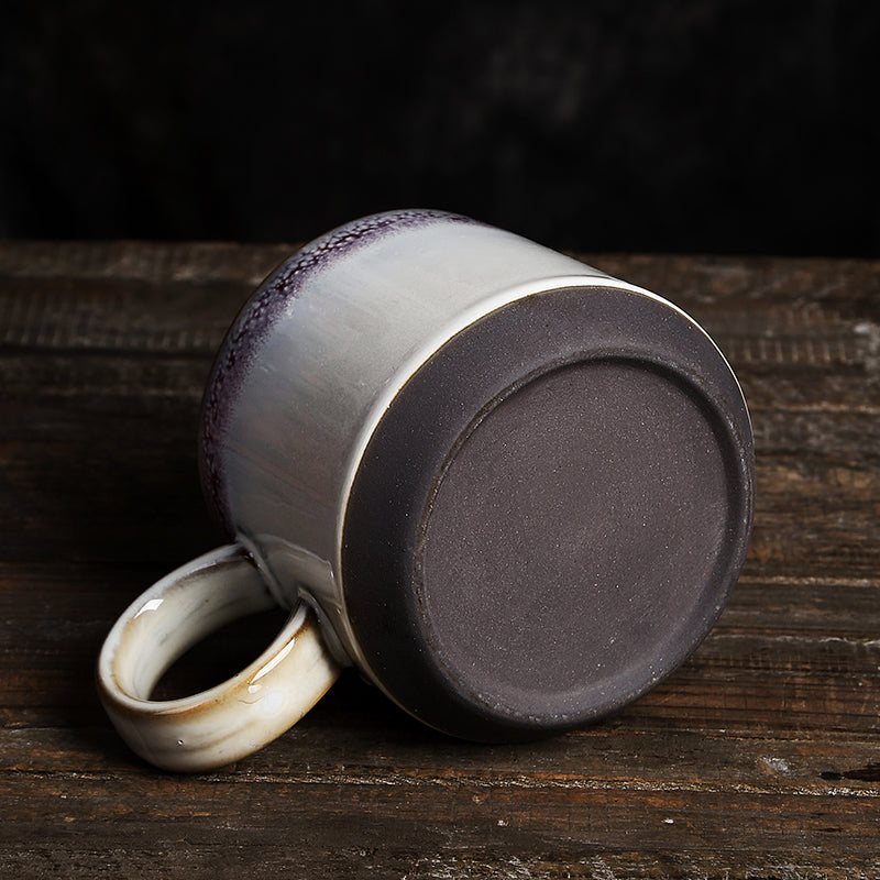 Retro distressed pattern coffee mug