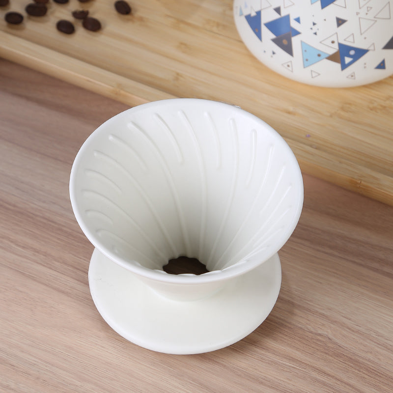 Geometric pattern combination coffee filter cup V60 sharing pot cup set