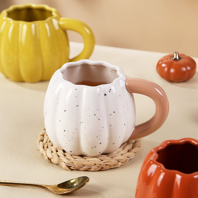 Pumpkin solid color creative mug