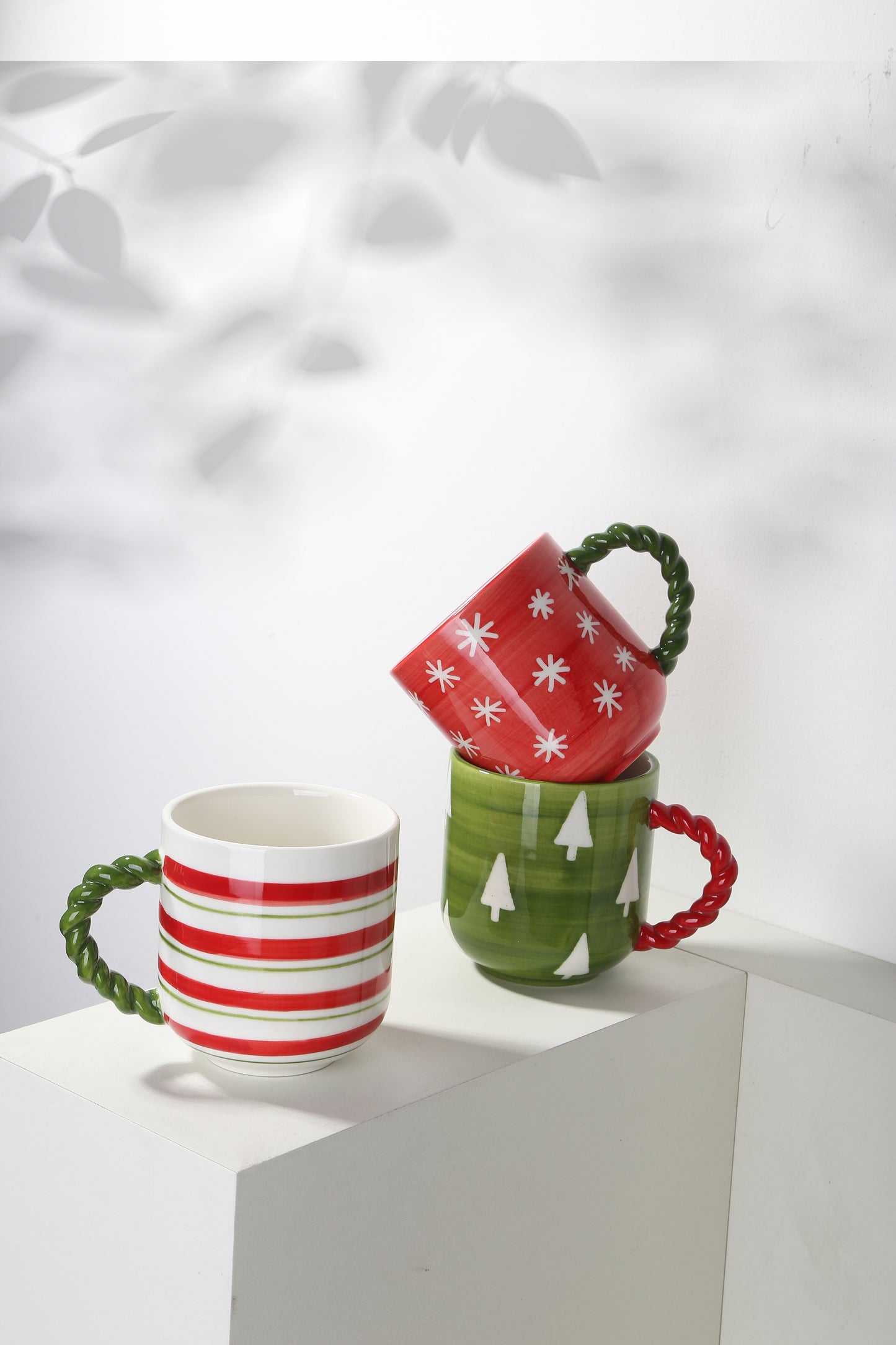 Christmas style mug set