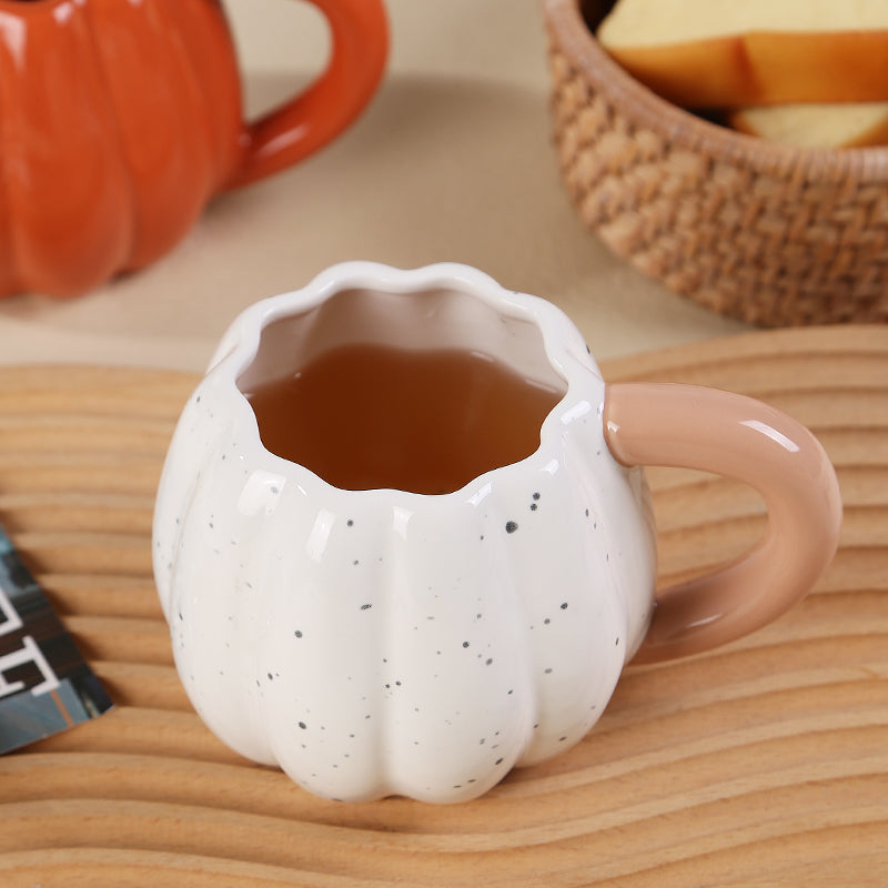 Pumpkin solid color creative mug