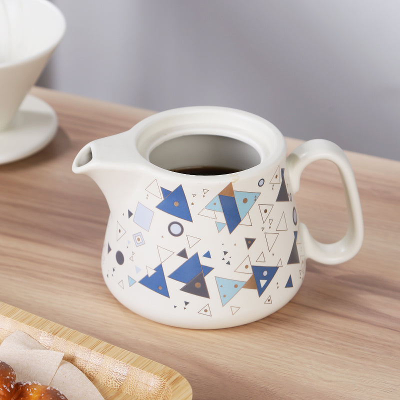 Geometric pattern combination coffee filter cup V60 sharing pot cup set